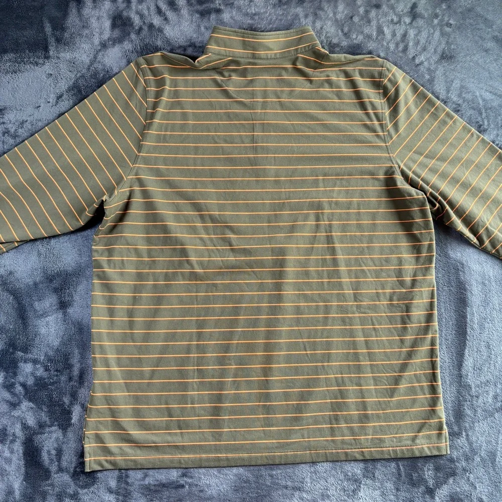 $100 Good Good Golf Mens 1/4‎ Zip Pullover Golfcore 2XL Green Orange